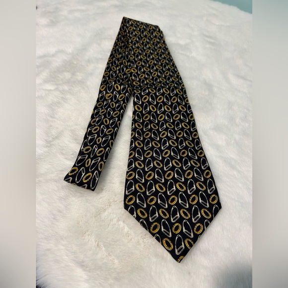 CELINE Men’s Tie 100% Silk authentic and Pre-owned - Picture 1 of 4
